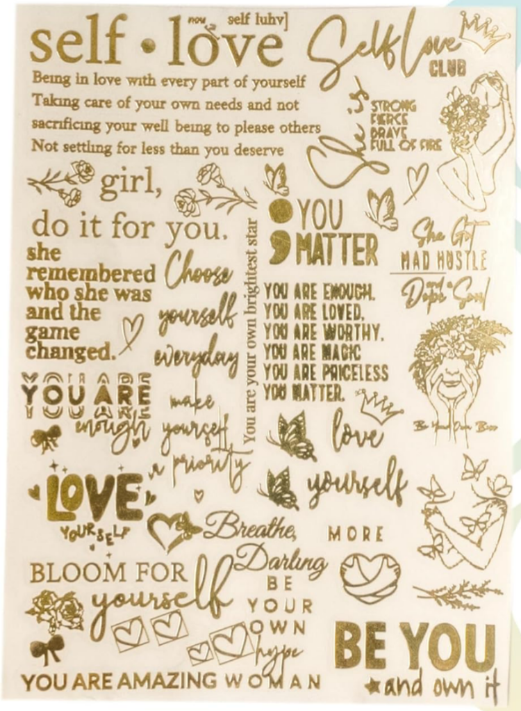 A6 self love sticker