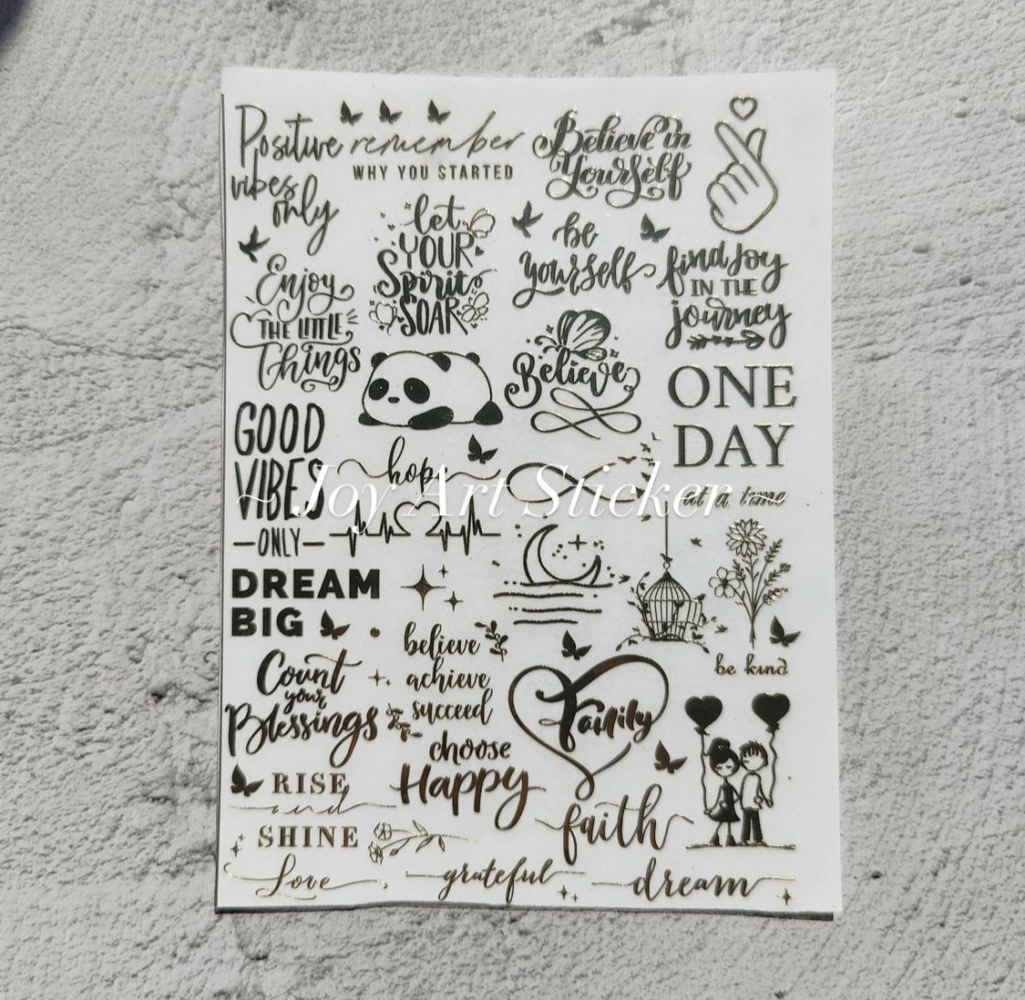 Good Vibes A6 Metal sticker