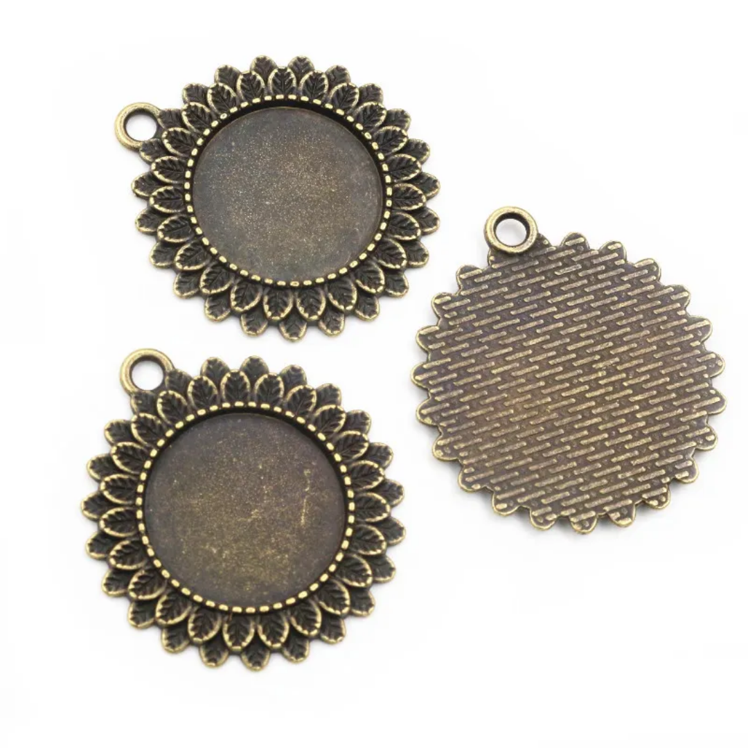 Antique Floral Pendant