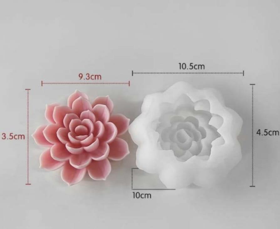 Lotus flower candle mold