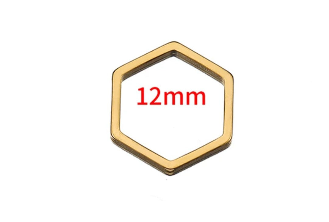 Small hexagon without hole pack of 1