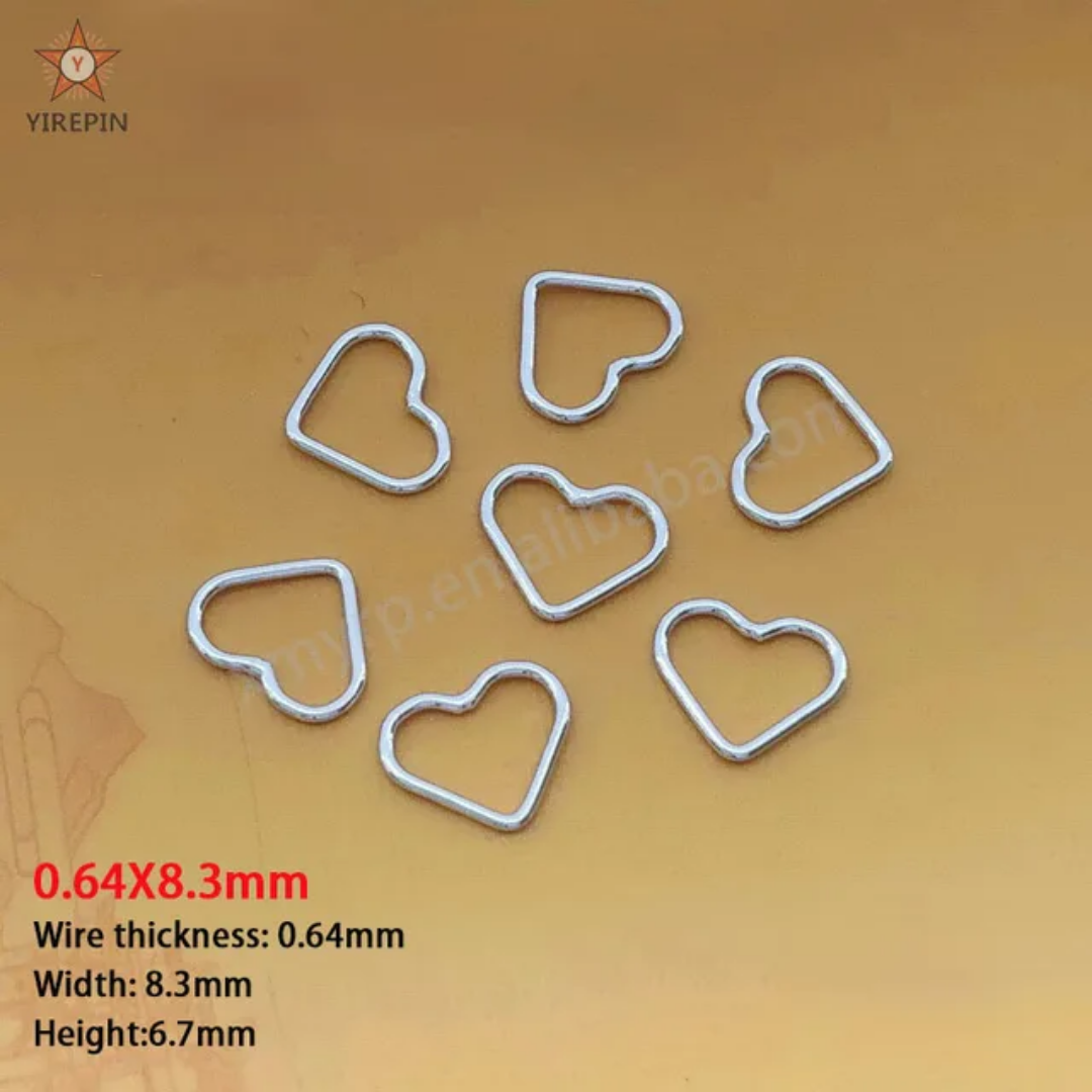 Small heart without hole pack of 1