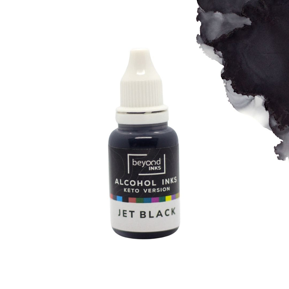 Jet black alcohol ink