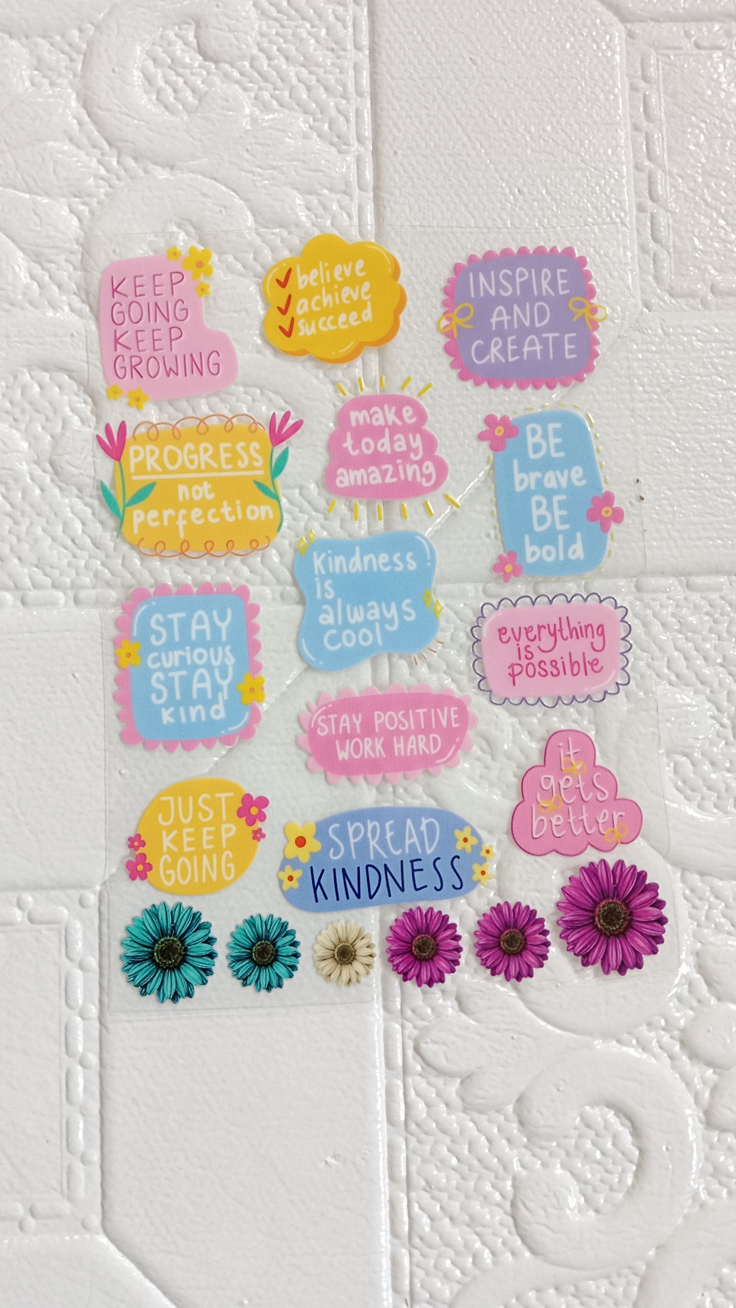 Book mark sticker sheet