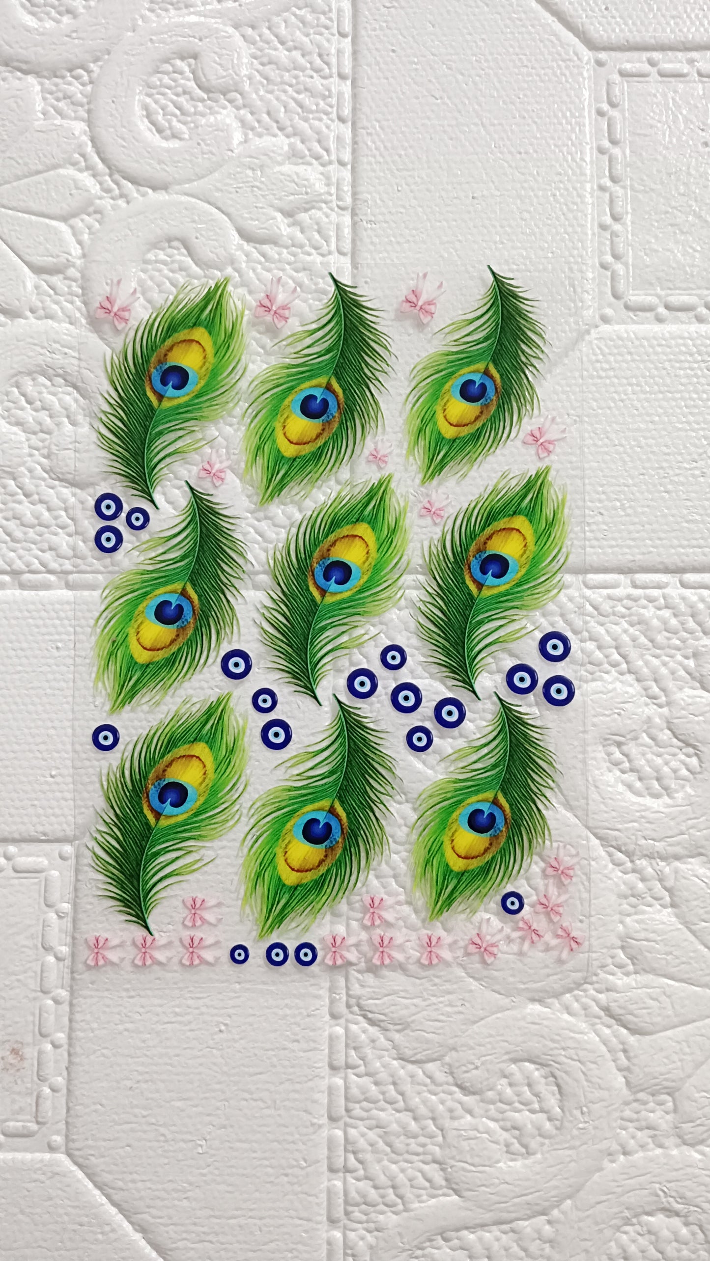 Peacock feather sheet