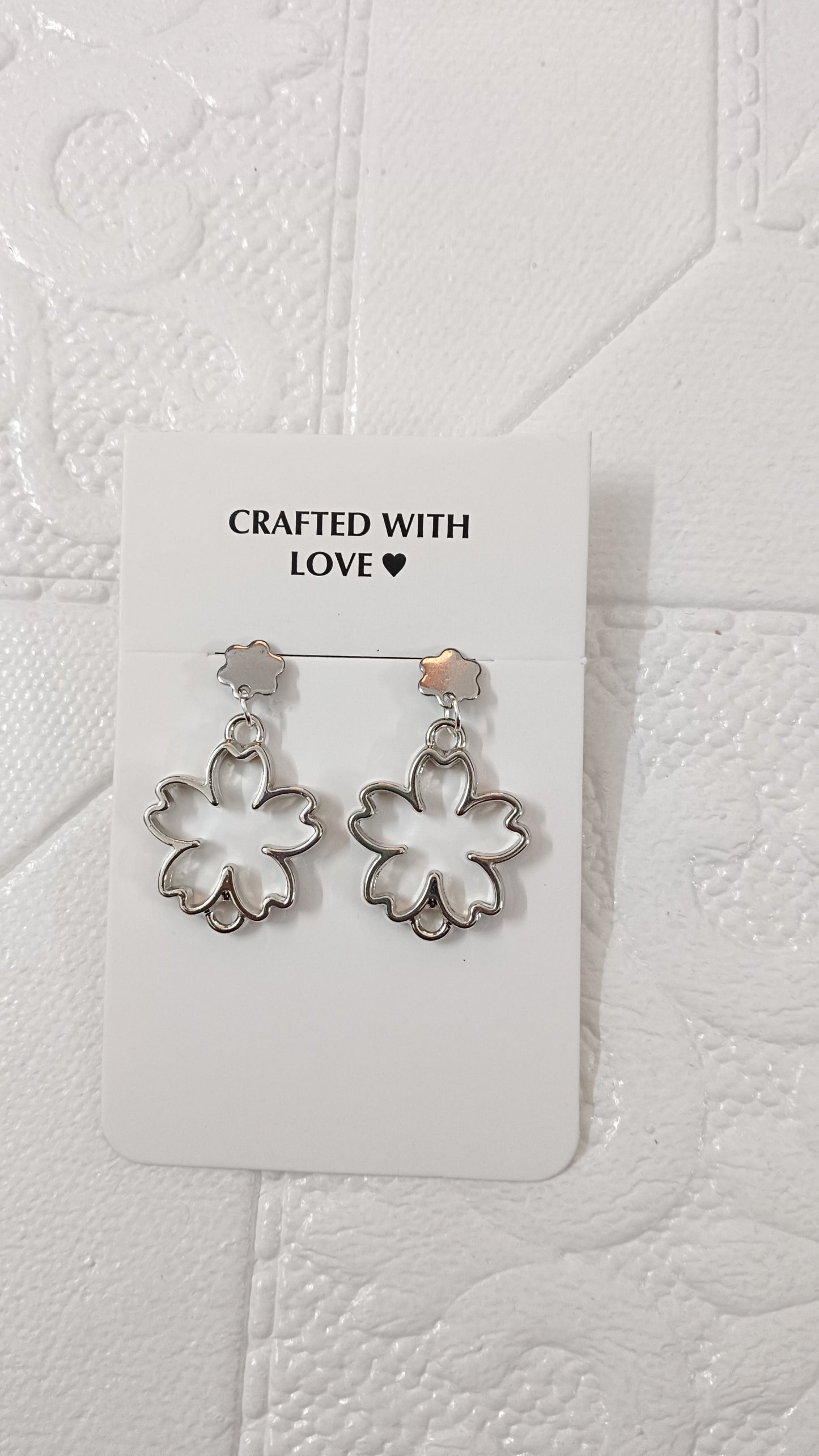 Silver earrings