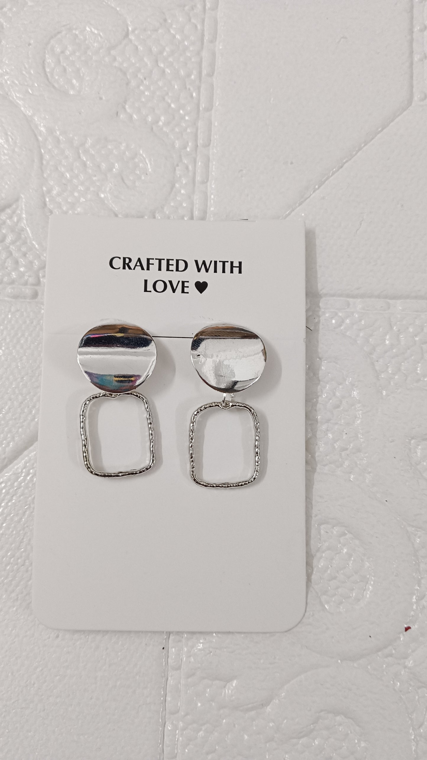 Silver earrings