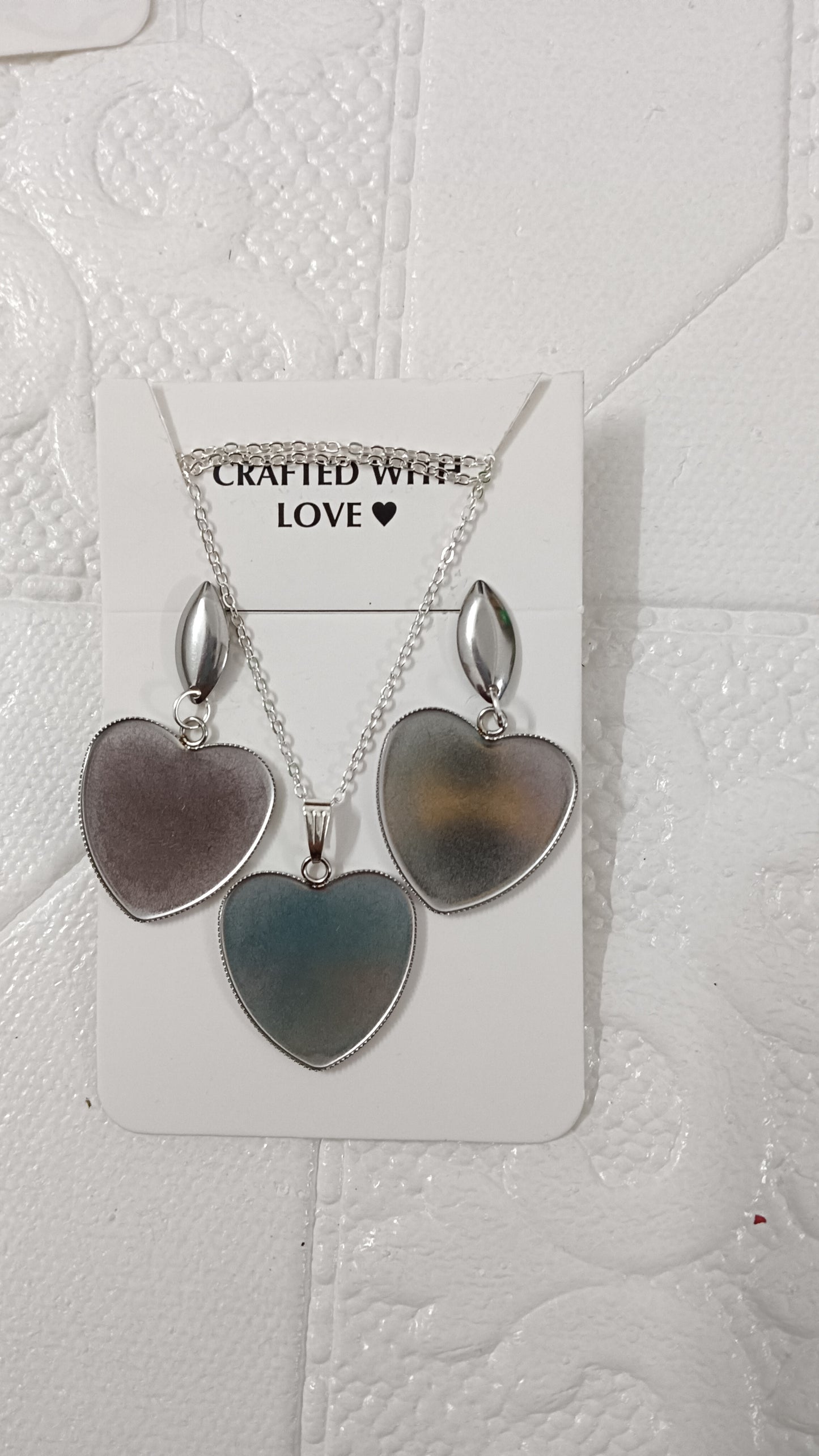 Silver earrings set