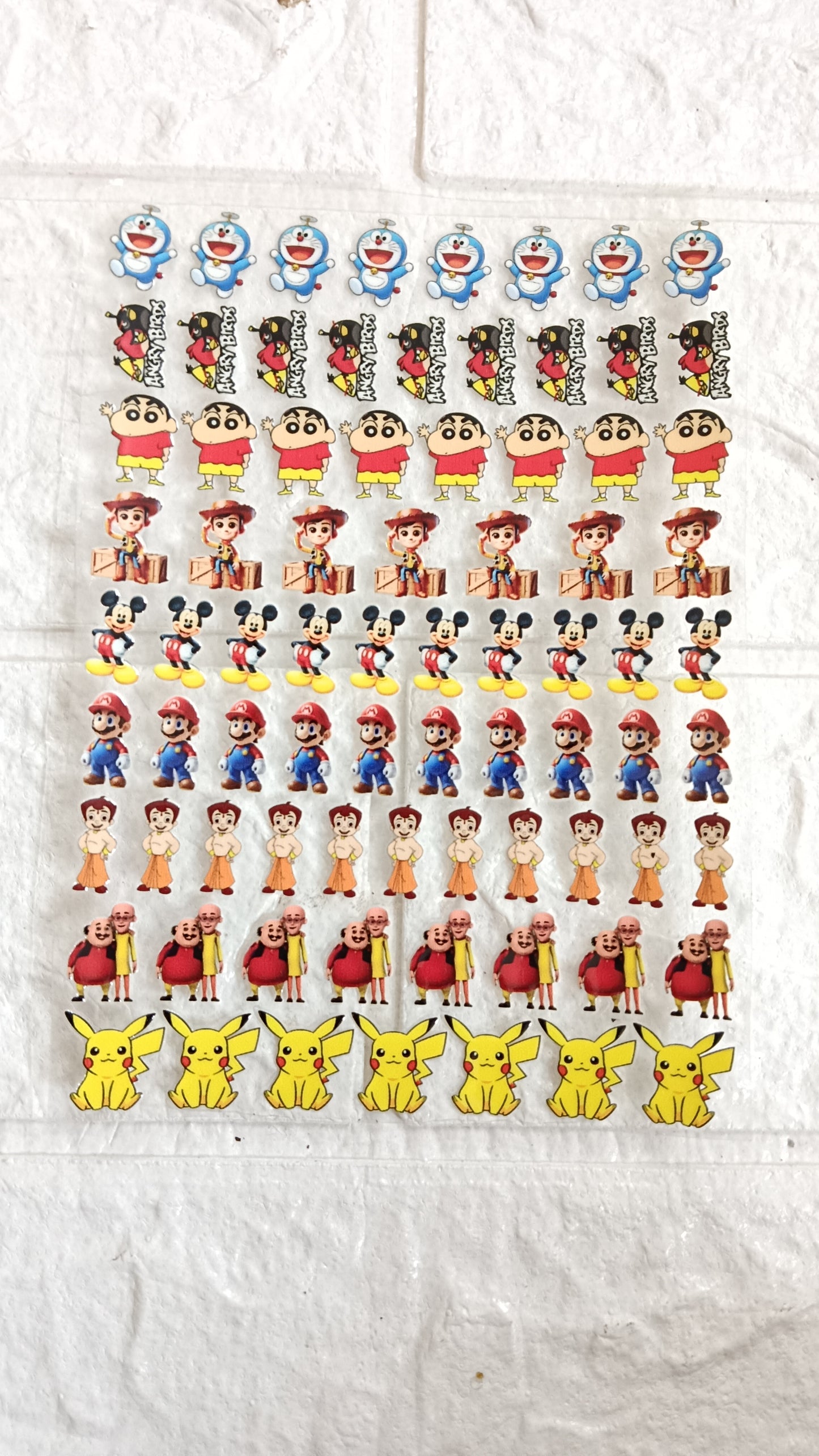 Cartoon sheet