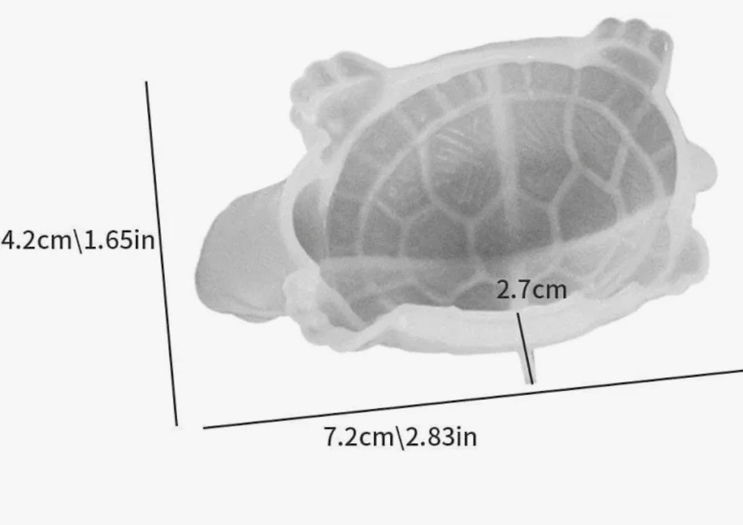 Turtle paper weight mold
