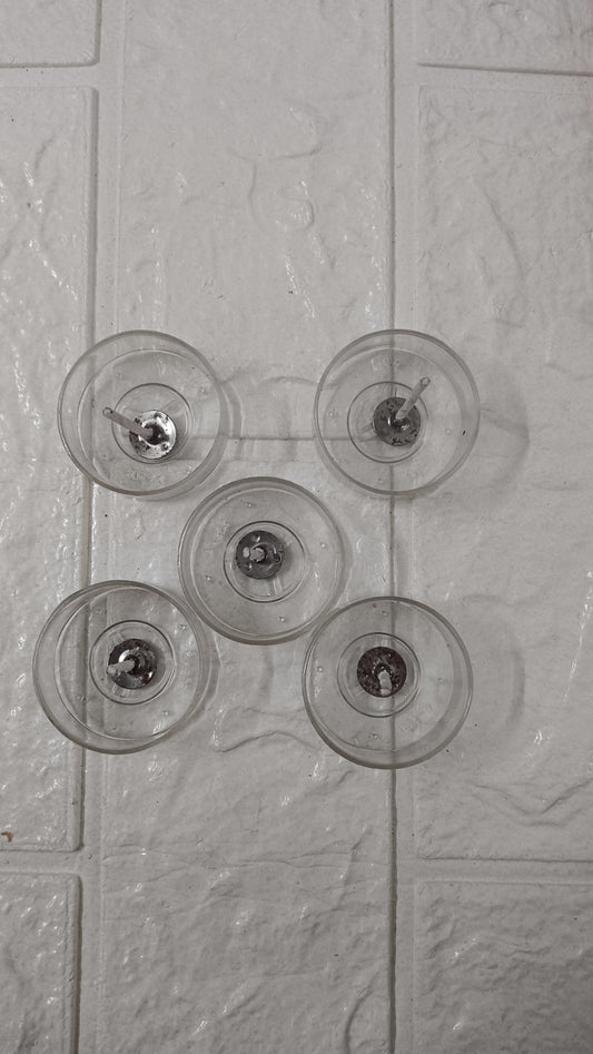Round Tealight holder pack of 5
