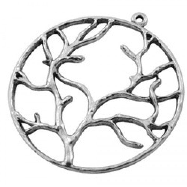Silver Tree pendant pack of 1