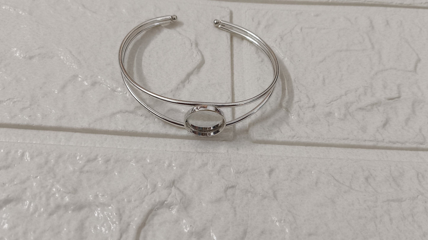 Silver Single bracelet bangle