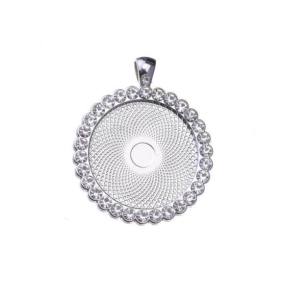 Silver round Pendant
