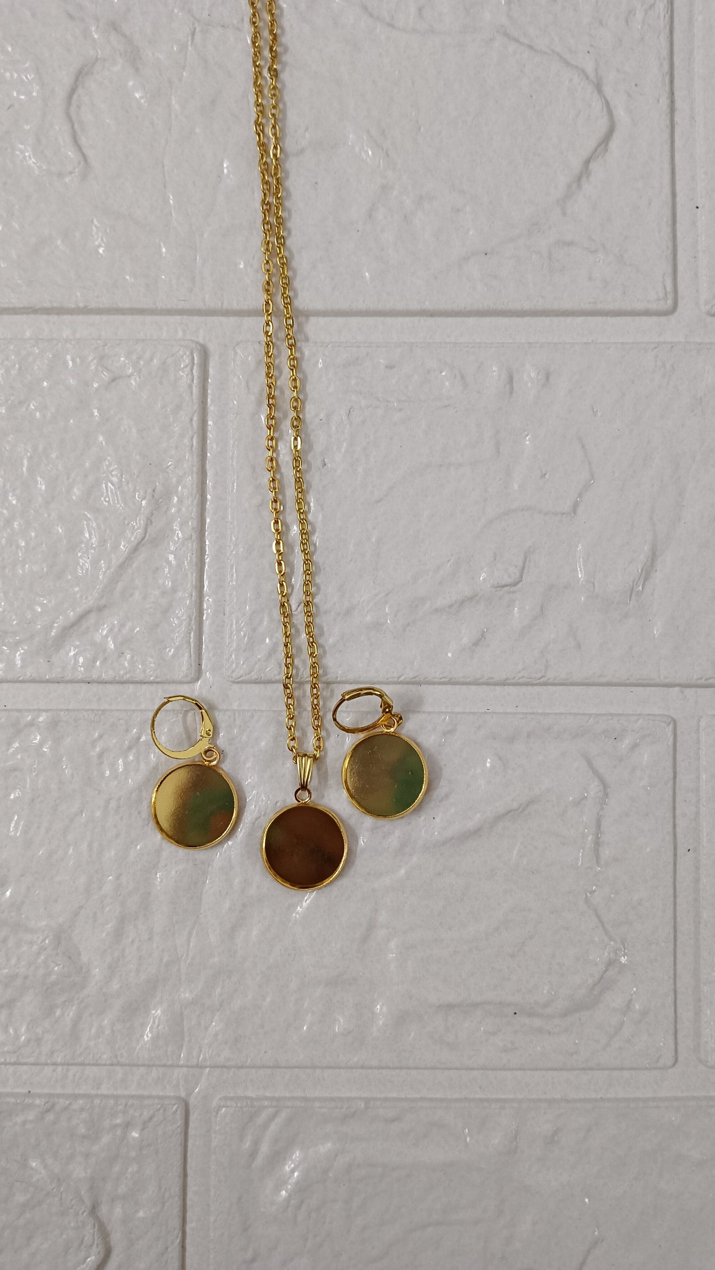 Small Round gold jewellery set