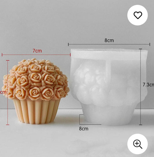 Rose Candle mold