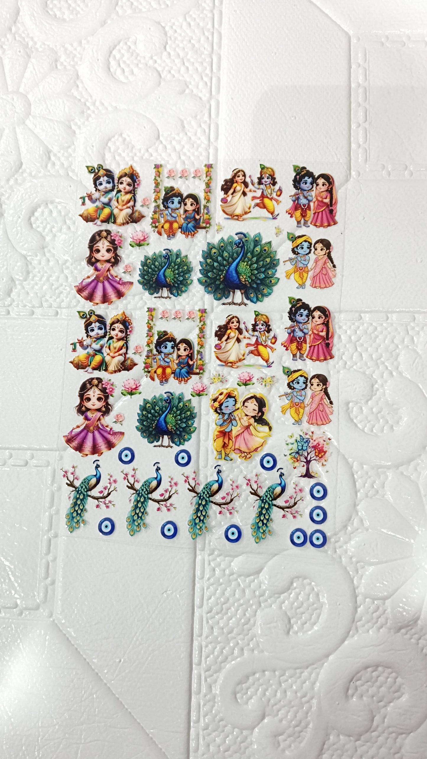 Radha Krishna sticker sheet