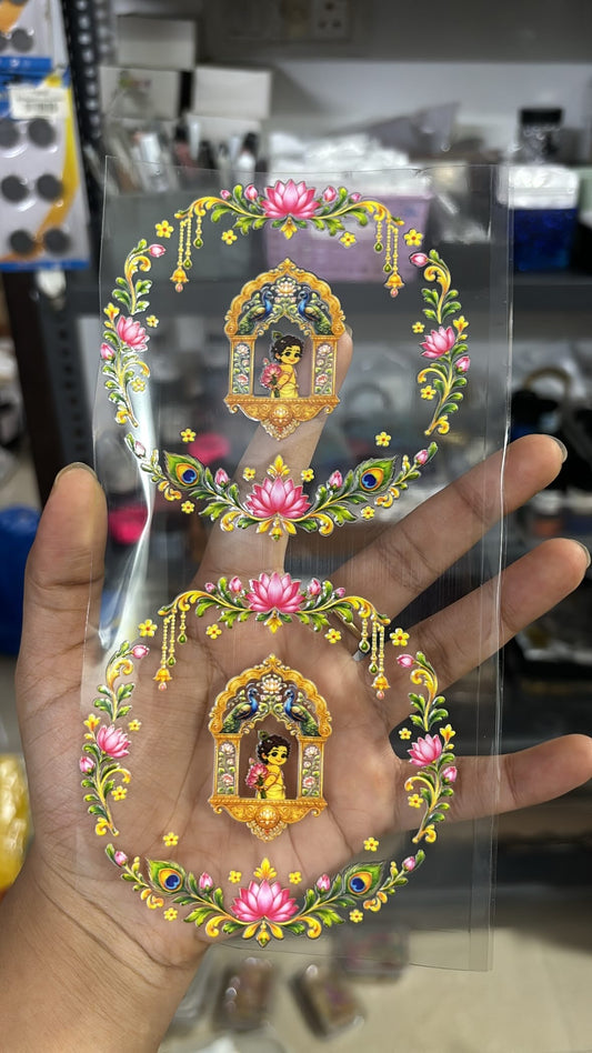 4” shubh labh krishnaji set