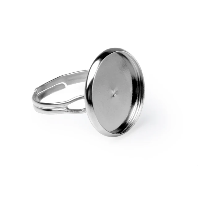 Big Round silver Ring
