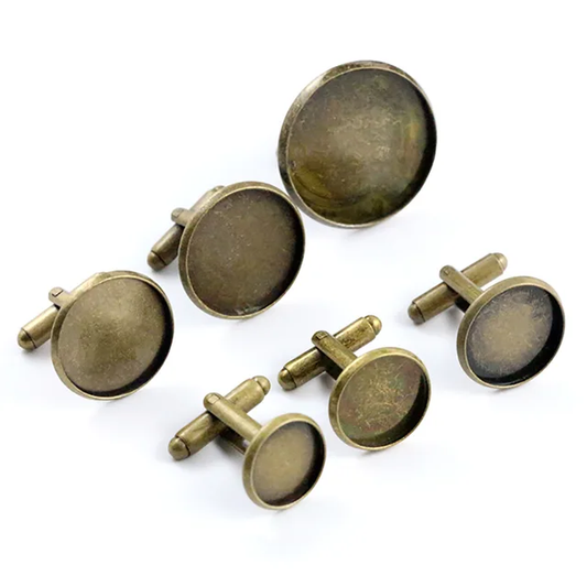 Antique round Cufflinks pack of 2