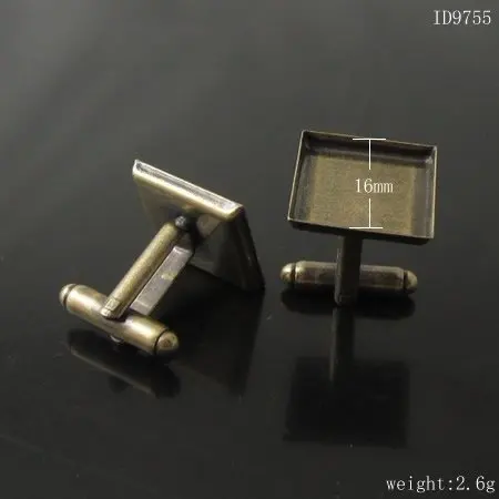 Square Antique  Cufflinks  pack of 2