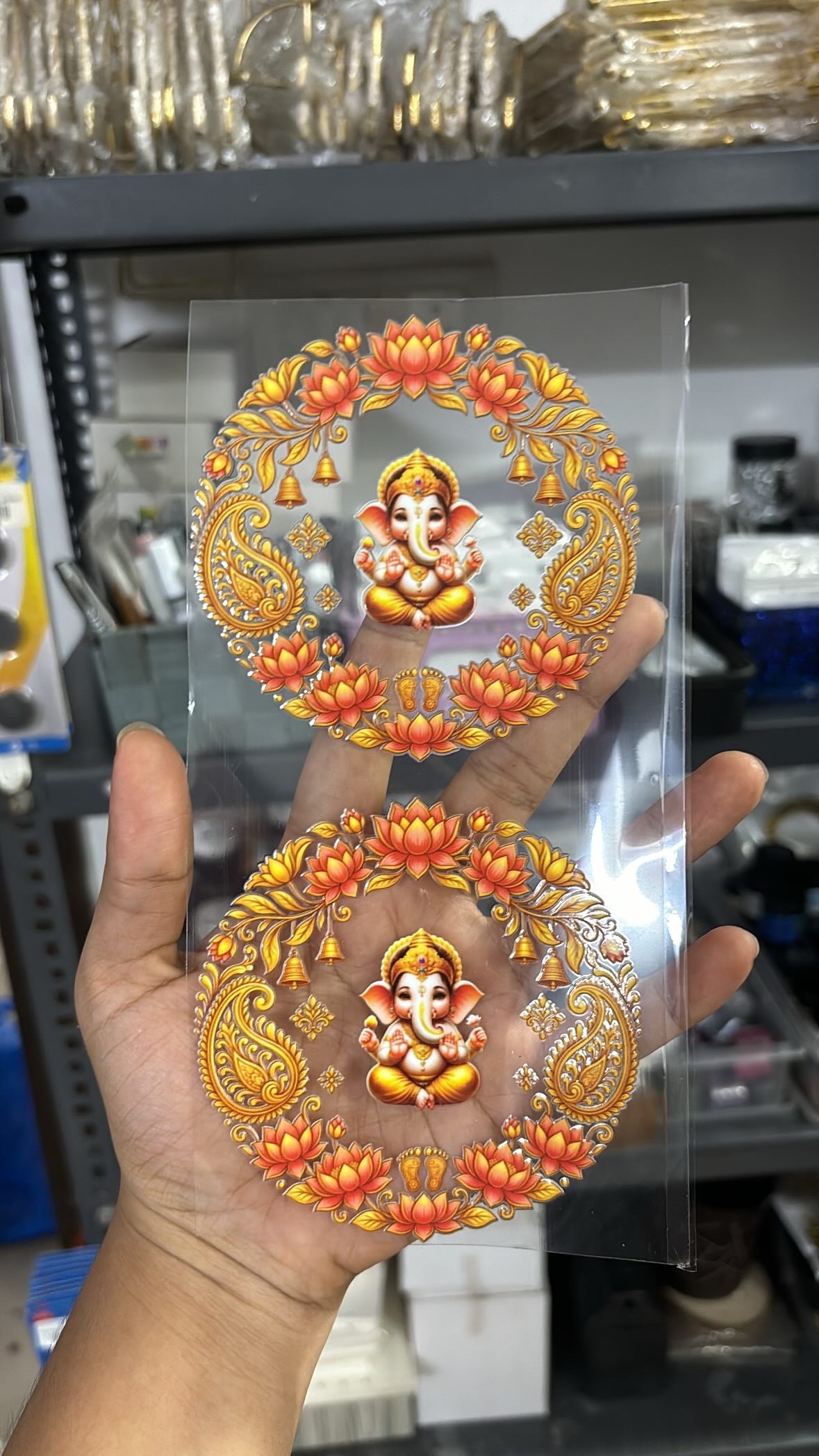 4” shubh labh ganesha set