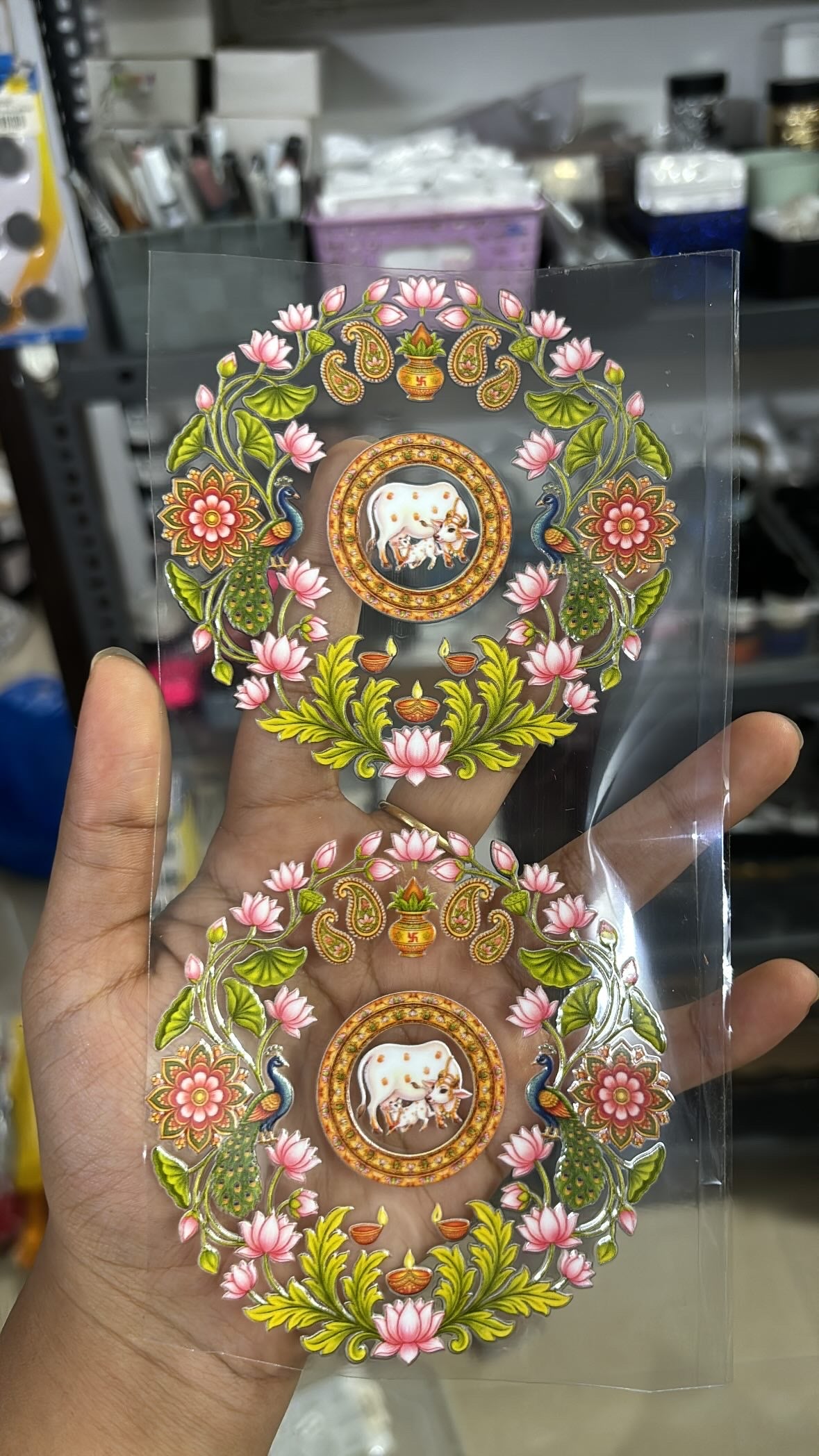 4” shubh labh pichwai set