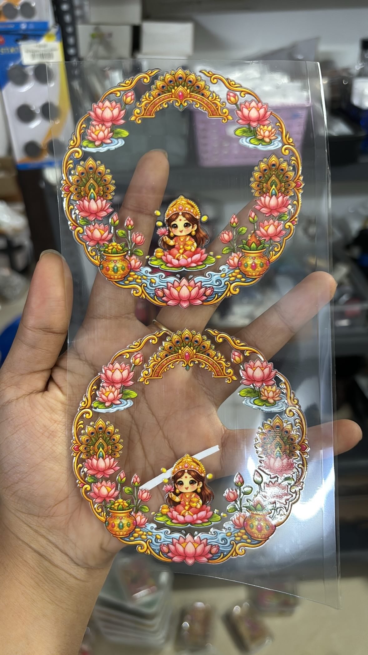 4” shubh labh lakshmiji set