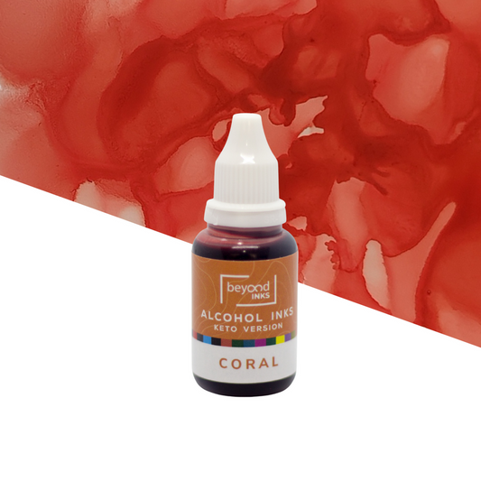 Coral alcohol ink