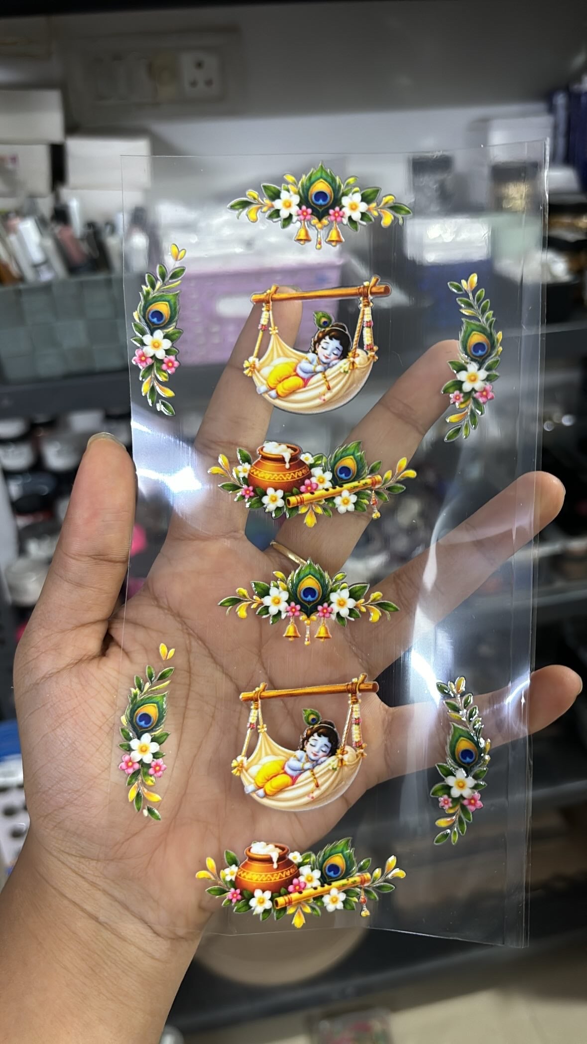 4” shubh labh Krishnaji set