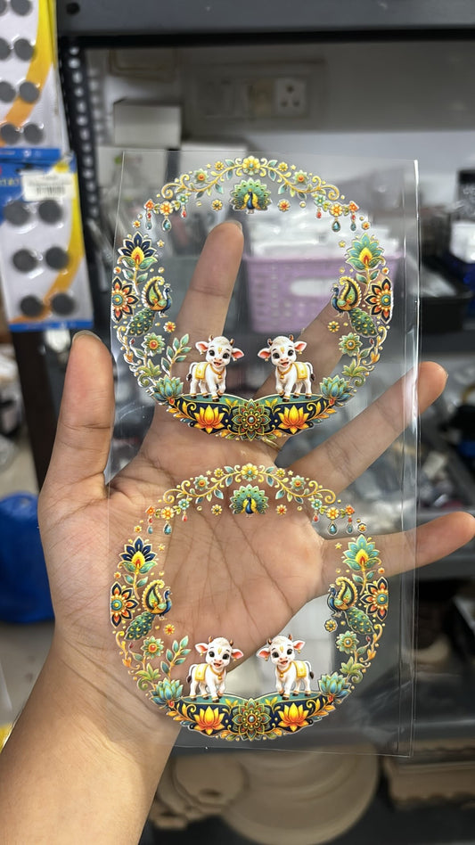 4” shubh labh pichwai set