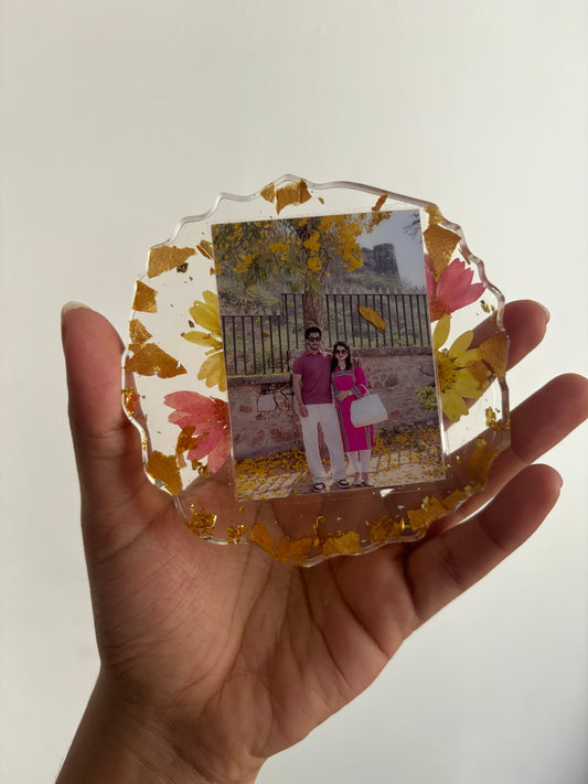 4” agate photoframe preservation