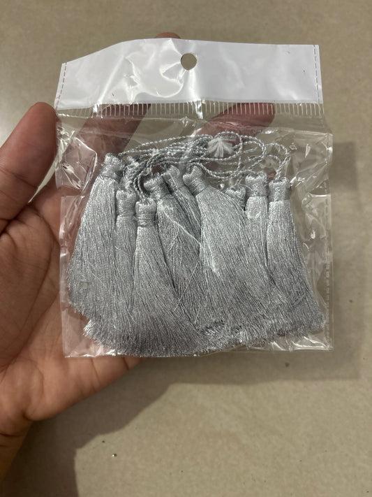 Silver tassels