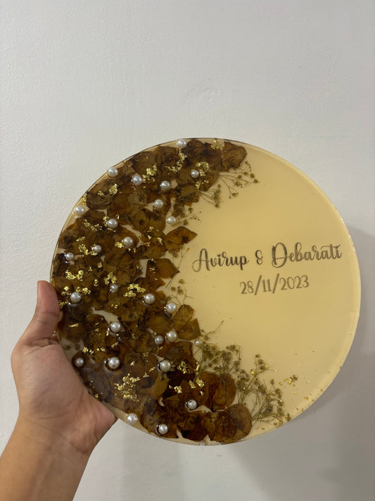 10” Round Varmala preservation 20mm deep