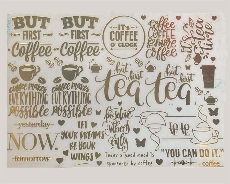 A5 Coffee Sheet