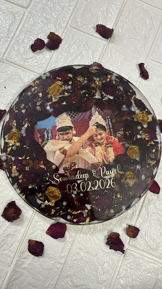 10” round varmala preservation