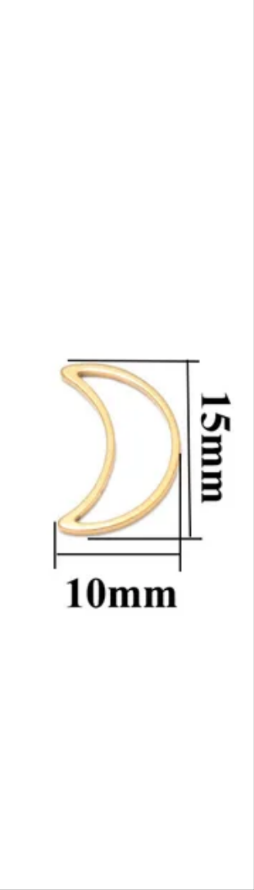Small moon without hole pack of 1