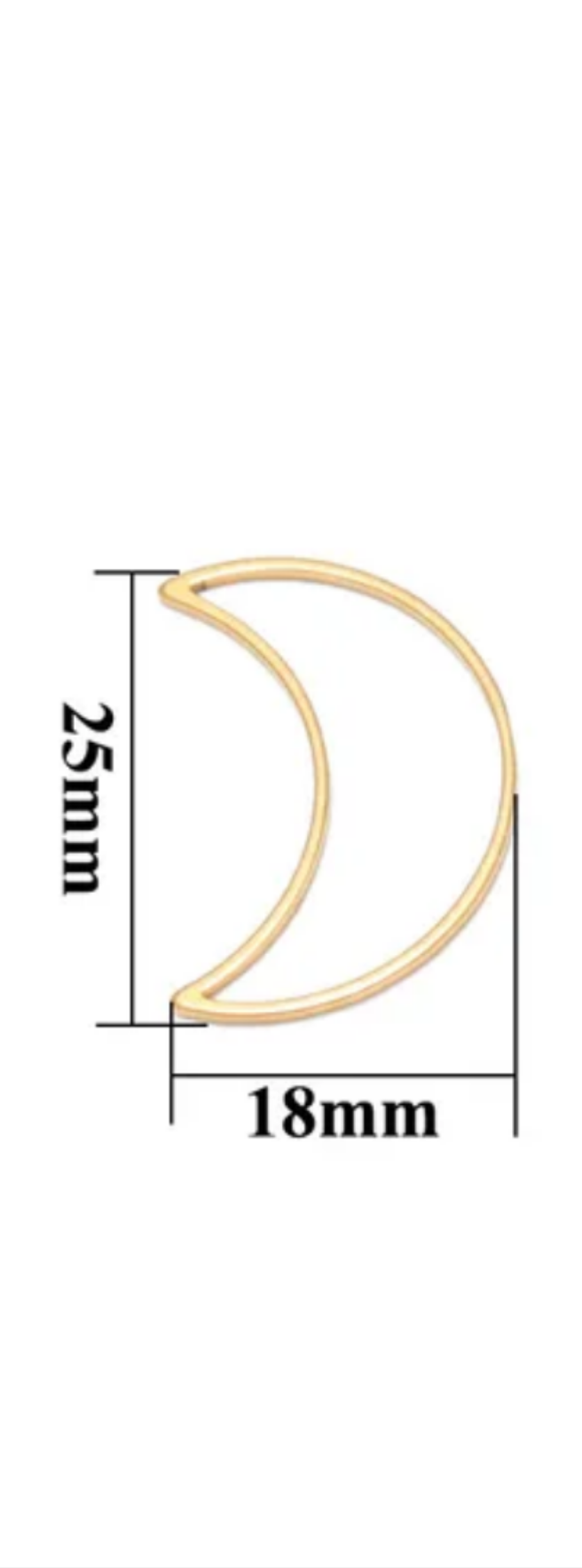 Big moon without hole pack of 1
