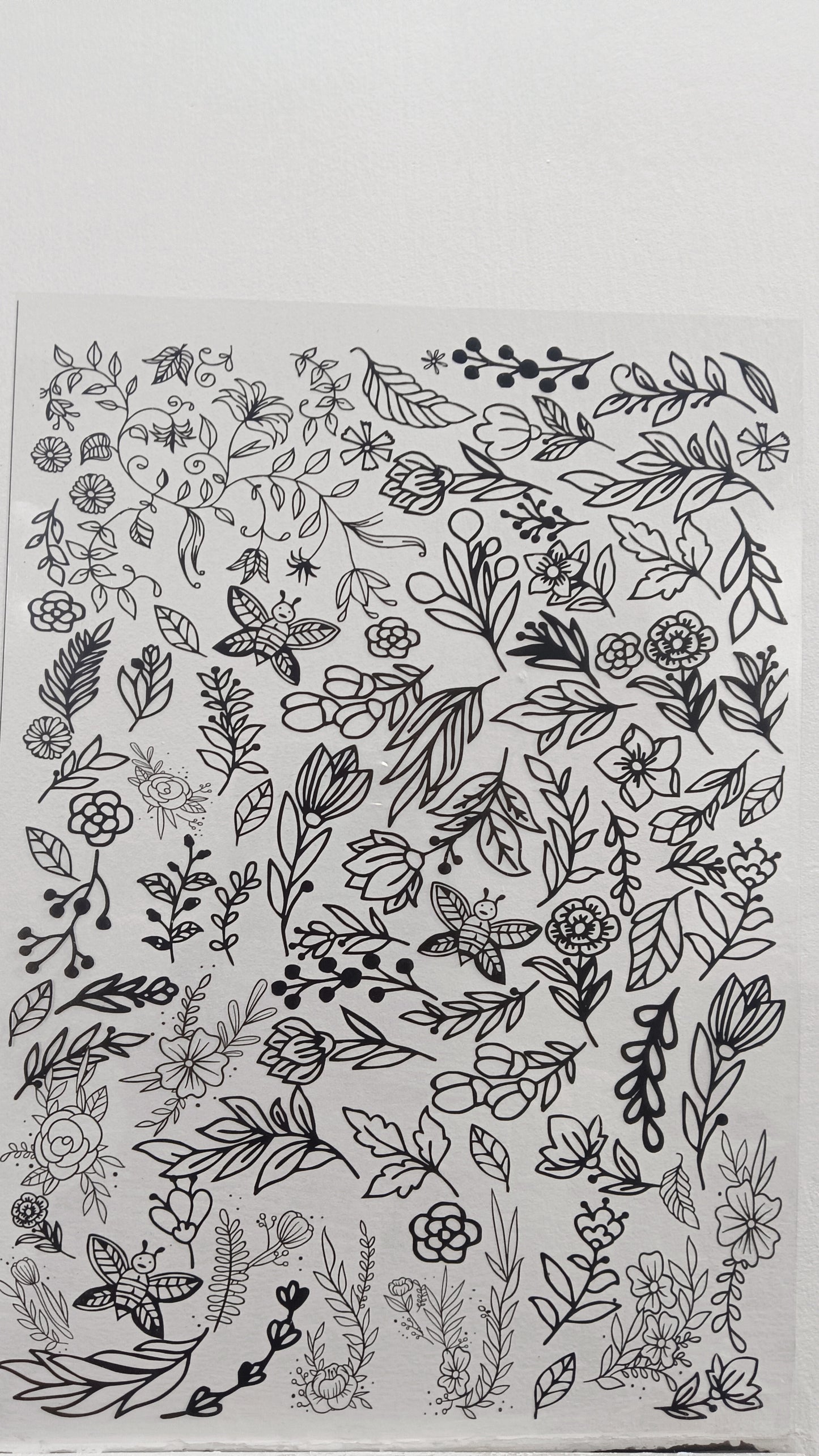 Florals insert sheet 2