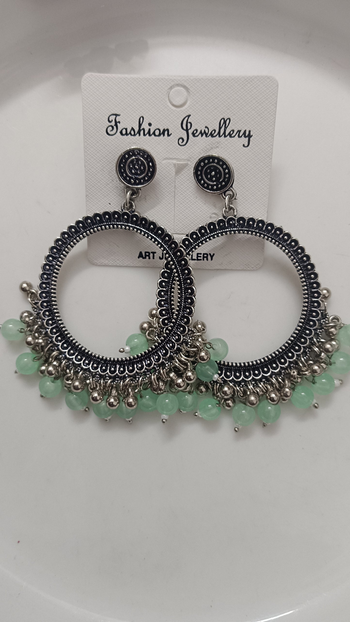 Jhumka design 45 Round mint green