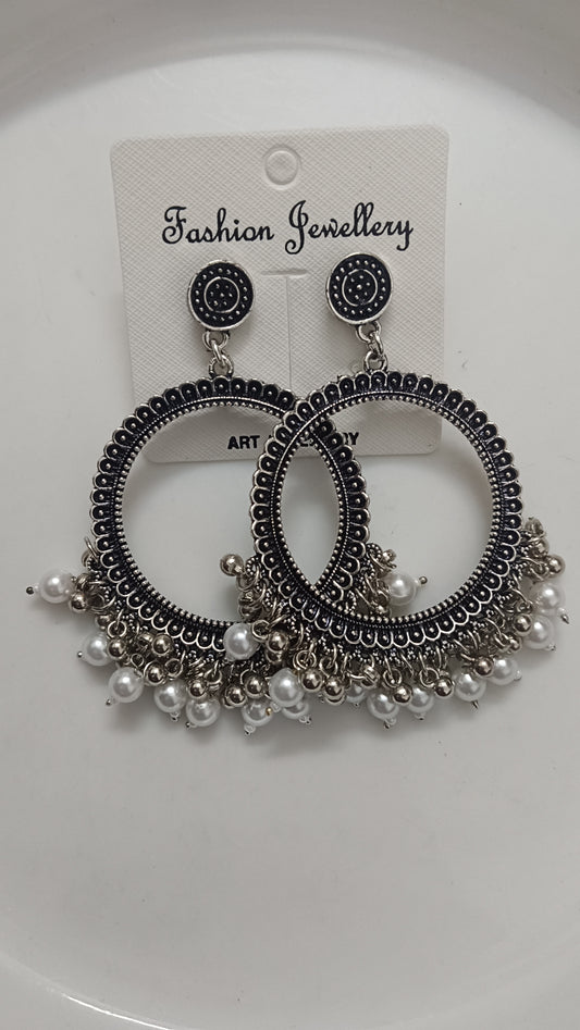 Jhumka design 43 Round white