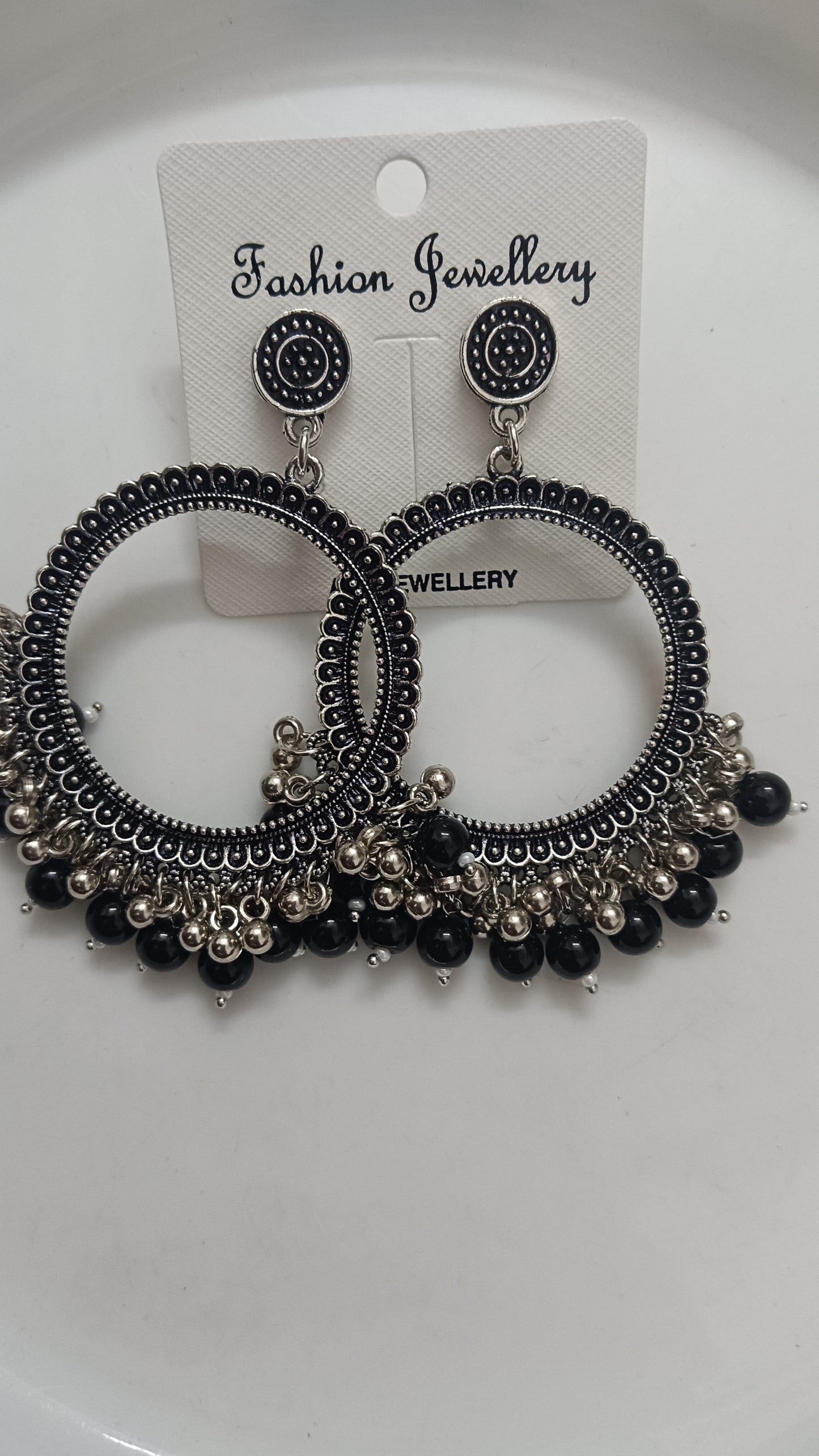 Jhumka design 42 Round black