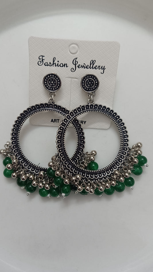 Jhumka design 40 Round green