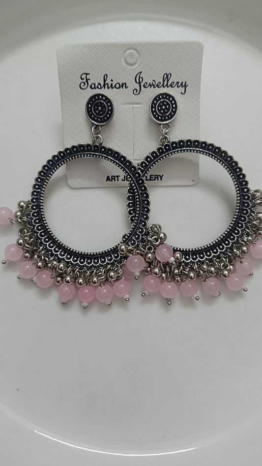 Jhumka design 42 Round pink
