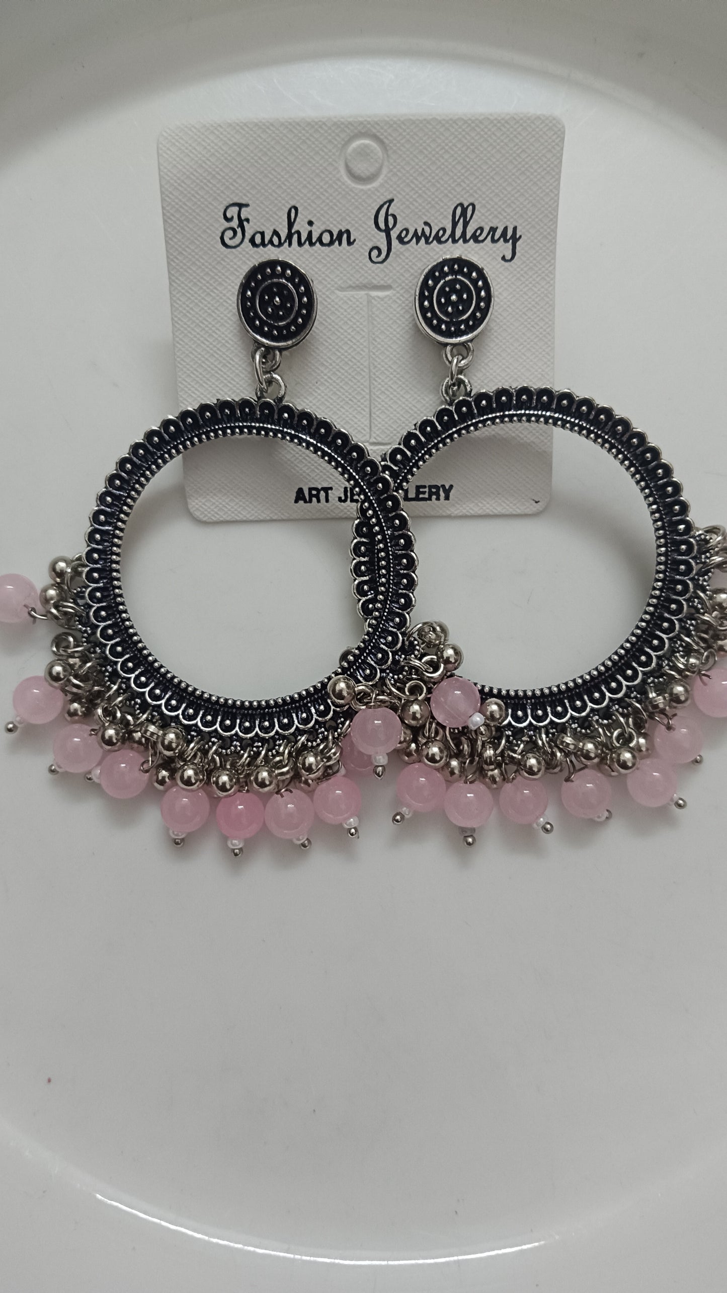 Jhumka design 42 Round pink