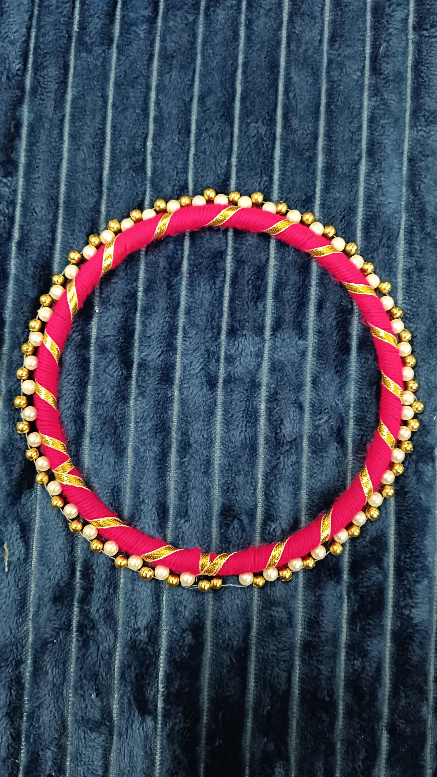 Pink thali ring 6"