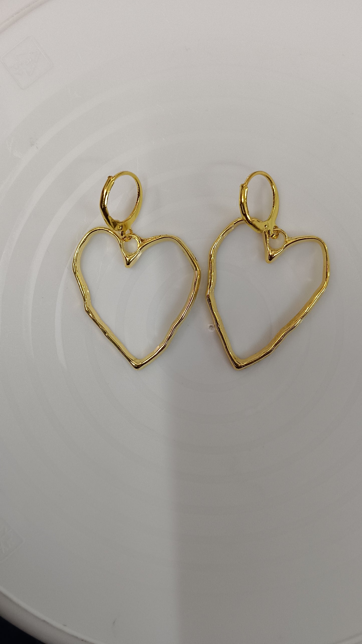 Big heart earrings