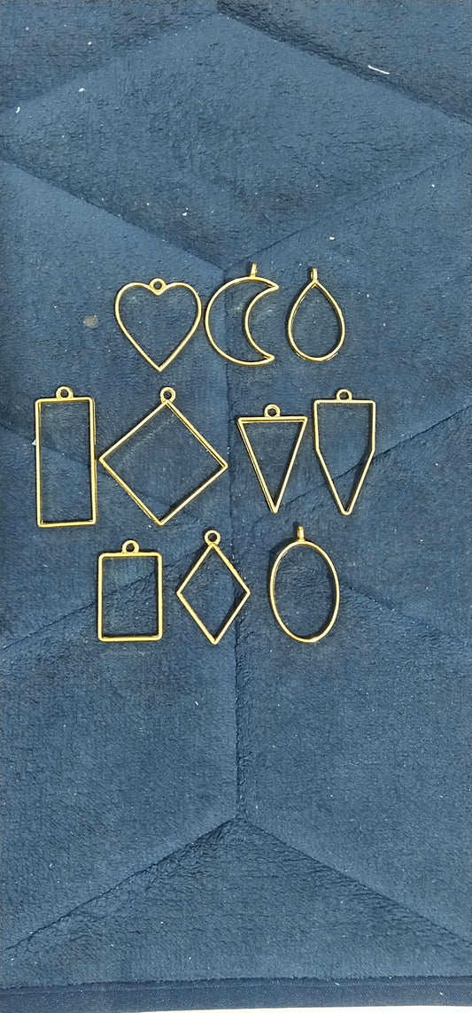 Golden pendant pack of 10