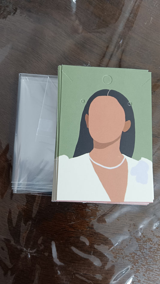 Jewellery card pack of 10 design 5