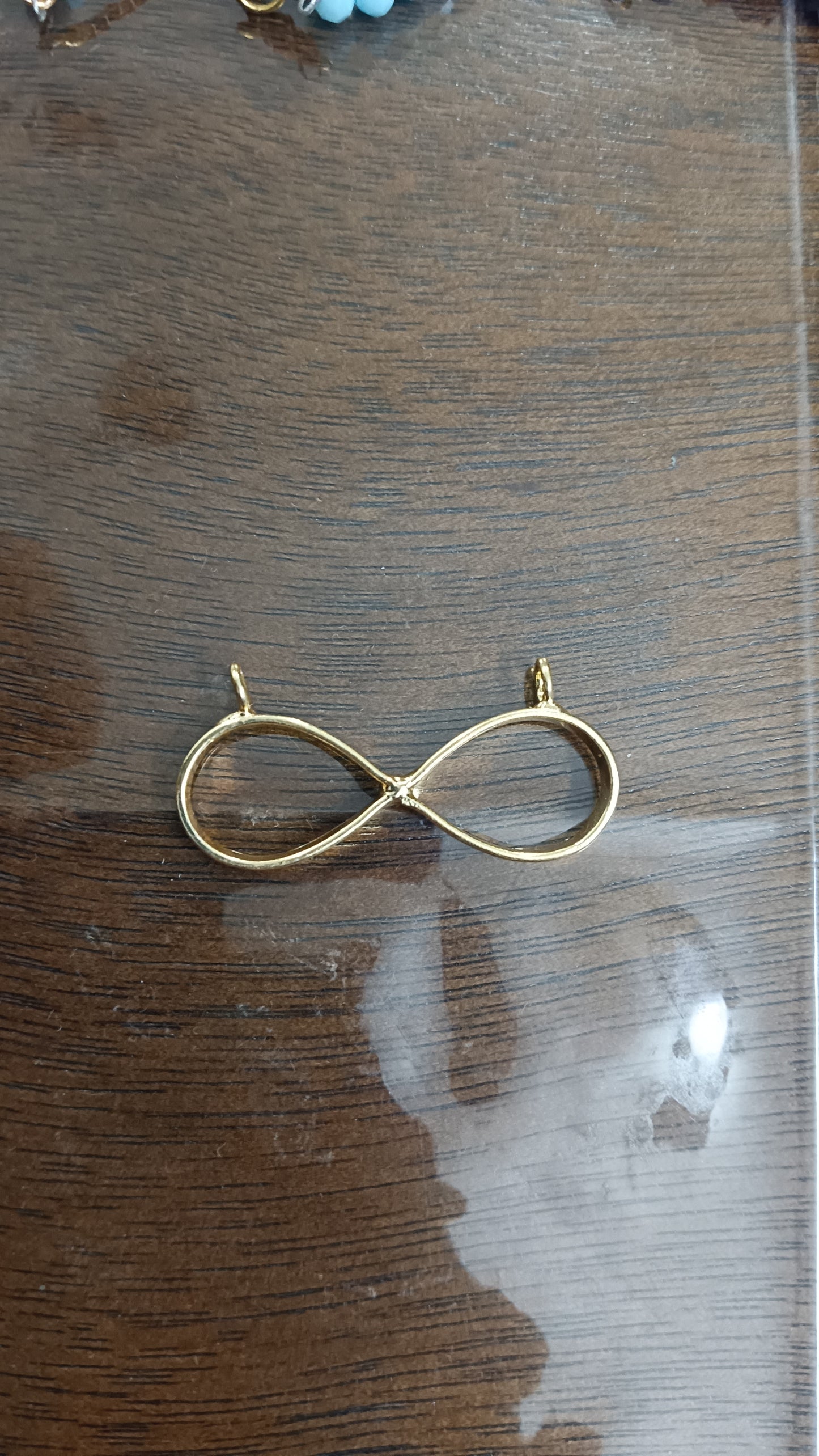 Brass Infinity pendant bezel